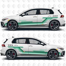 Grafica personalizzata da corsa Adesivi in vinile per VW Volkswagen Golf
 2