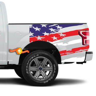 Camion Bed Bandiera degli Stati Uniti COLORI Decalcomanie in vinile
