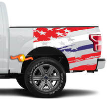 Letto per camion Bandiera USA COLORI Adesivi in ​​vinile Decalcomanie
 2