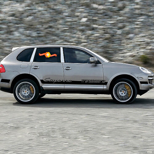 Nuovo adesivo decalcomania kit strisce laterali Porsche Cayenne Transsyberia
