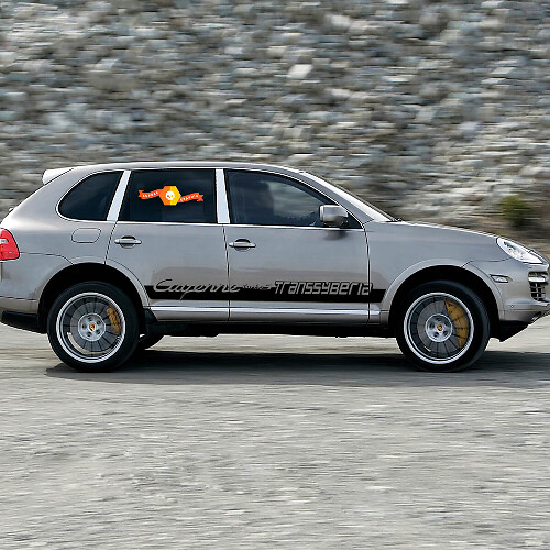 Kit di Adesivi in Vinile a Strisce Laterali Stile Turbo S Transsyberia per Porsche Cayenne