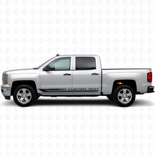Strisce in Vinile Personalizzate per Telaio Porta e Pannello Soglia per Chevrolet Silverado 1500 K2XX 2014-2019_2