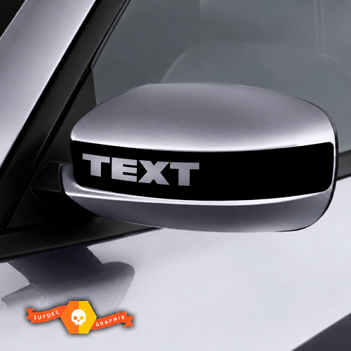 TEXT Mirror Cap Stripe Pair Universale Adesivo in vinile per Dodge Charger 2011-2016