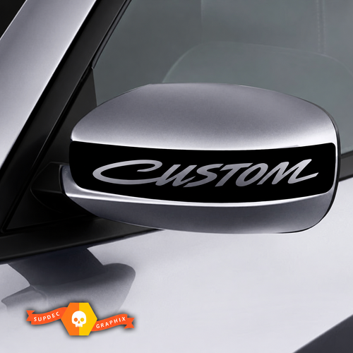 CUSTOM Cursive Mirror Cap Pair Universale Adesivo in vinile per Dodge Charger 2011-2016