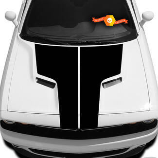 Dodge Challenger Hood T Decal Sticker La grafica del cofano si adatta ai modelli 09 - 14
