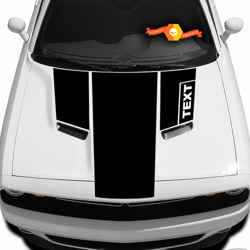 Adesivo grafico personalizzato per cofano T per Dodge Challenger 9735