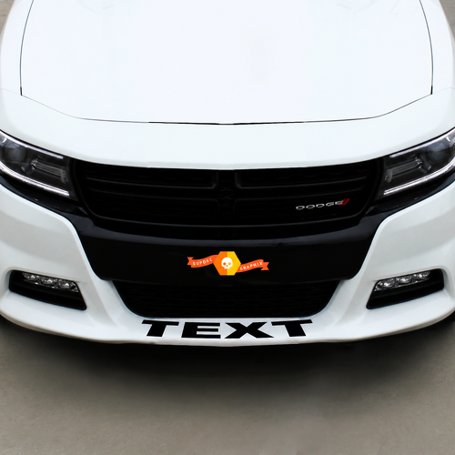 Adesivo grafico personalizzato per spoiler anteriore Dodge 9758