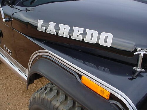 Set di Adesivi in Vinile per Cofano Laredo per Jeep Wrangler Rubicon