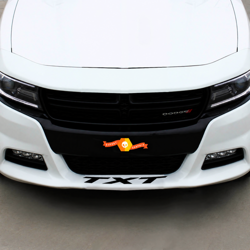 Adesivo in Vinile Universale con Lettere per Spoiler Anteriore TXT per Dodge Charger