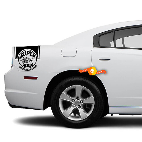 Kit Adesivi in Vinile Banda Laterale Posteriore Super Bee per Dodge Charger 2011-2014