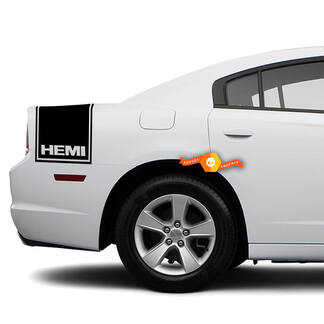 Dodge Charger Fascia laterale posteriore Decal Sticker La grafica Hemi si adatta ai modelli 2011-2014
