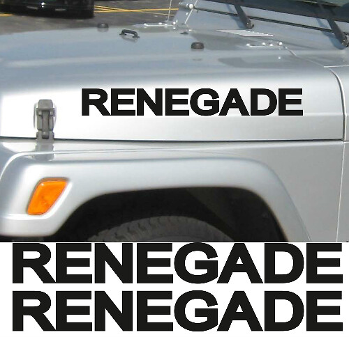 2 Renegade Jeep Wrangler Rubicon CJ TJ YJ JK XJ Sticker Decal#2