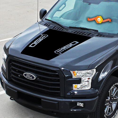 Adesivo in Vinile a Striscia con Logo Centrale Cofano per Musclecar F-150