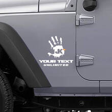 Set di Adesivi Laterali Personalizzati a Forma di Mano Zombie per Jeep Wrangler_2