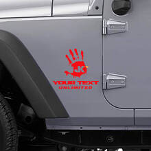 Set di Adesivi Laterali Personalizzati a Forma di Mano Zombie per Jeep Wrangler_3