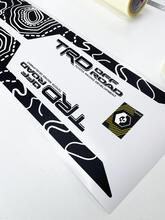 Coppia TRD Sport PRO Off Road Vintage Colori Mappa topografica Linee di contorno strisce per Tacoma Adesivi laterali in vinile Decal adatta per Toyota Tacoma 2005-2020
 3