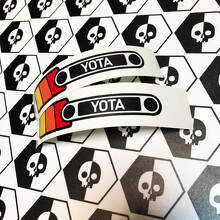 Adesivi in vinile a strisce stile vintage YOTA coppia per Toyota FJ Cruiser_2