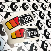 Coppia TRD YOTA Vintage Sunset Retro Old Style Vinyl Stickers Decal adatta per Toyota 4Runner
 2