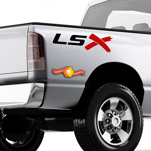 Decalcomanie per adesivi sul comodino del camion scambiato LSX Chevy Silverado C10 S10 Colorado

