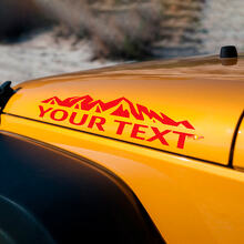 Set di Adesivi in Vinile Stile Montagna Personalizzato per Cofano per Jeep Wrangler_2