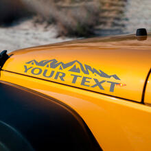 Set di Adesivi in Vinile Stile Montagna Personalizzato per Cofano per Jeep Wrangler_3