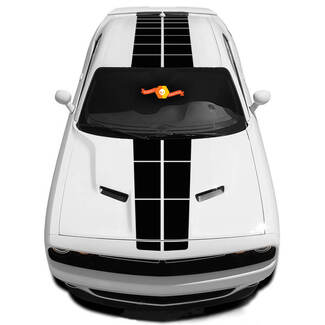 La striscia Pulse Racing si adatta alla decalcomania grafica Dodge Challenger 2008-2020
