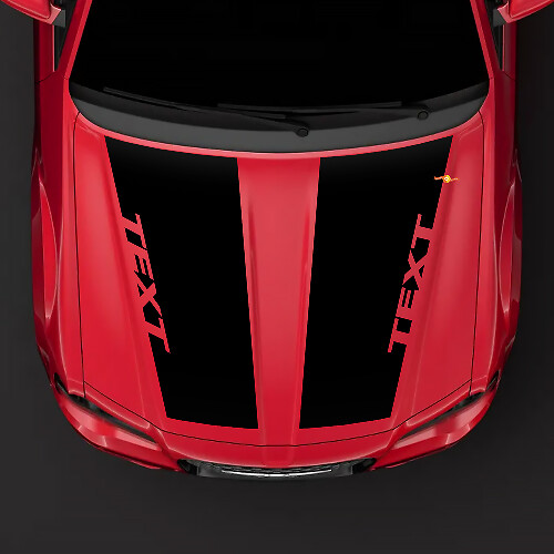 Adesivo cofano stile Chrysler 300C HEMI Decalcomania oscurante superiore pretagliata
