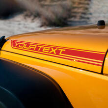 2 Adesivi in Vinile con Testo Personalizzato per Jeep Wrangler CJ TJ YK JK XJ JL 2