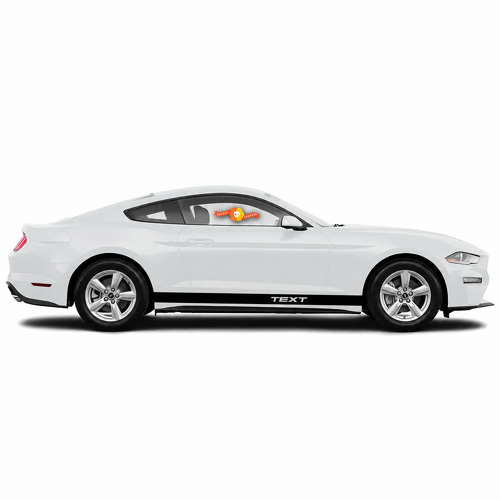 Set di 2 Adesivi Strisce in Vinile Personalizzati per Grafiche Laterali sottoporta per Musclecar Musclecarmodel 2005-2020