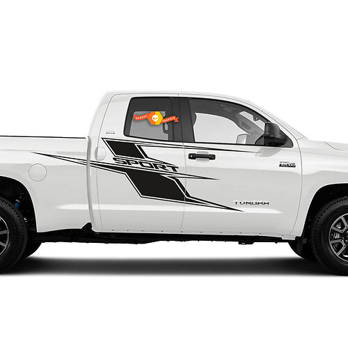 Decalcomania laterale Axis per Toyota Tundra 2014-2021 Striscia grafica con adesivo in vinile
