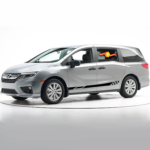 2 kit di strisce laterali per adesivi grafici per decalcomanie multiple per Honda Odyssey
