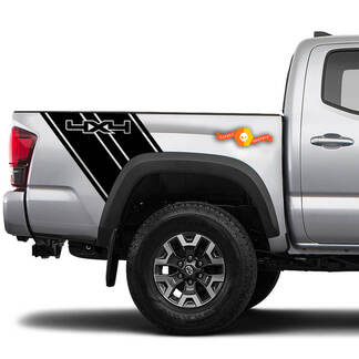 Decalcomanie grafiche in vinile a strisce per camion 4x4 per Toyota Tacoma Chevy Dodge
