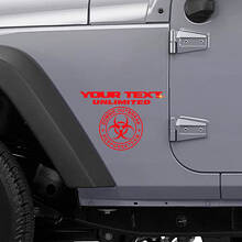 Adesivo in Vinile Personalizzato Squadra di Risposta a Sventramento Zombie per Jeep Wrangler Unlimited_3
