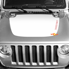 Adesivo per cofano Jeep Wrangler e Gladiator, grafica semplice
 3