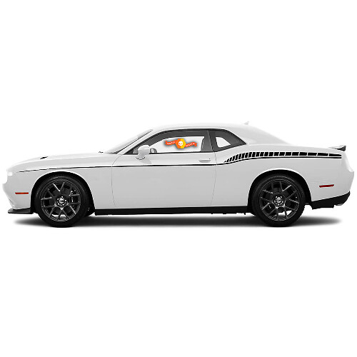 Kit di adesivi in vinile a strisce laterali Accent per Dodge Challenger
