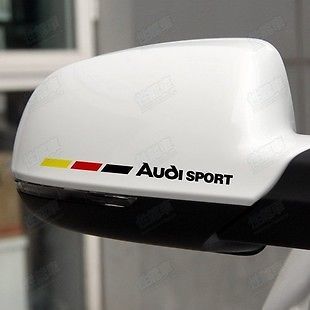 2 Audi Amazing Car Wing Mirror Adesivi per auto Decalcomania per auto