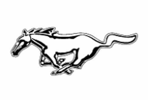 Adesivo decalcomania nuovo logo Ford Mustang 1