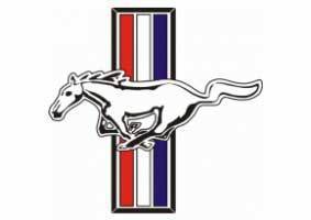 Decalcomania adesiva con logo classico Ford Mustang