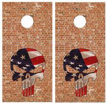 Adesivo per gioco da tavolo Brick Punisher Skull Cornhole Decalcomania INVOLUCRO IN VINILE con LAMINATO
 2