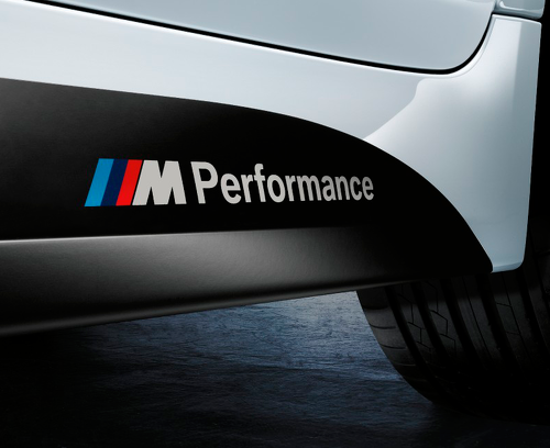 Emblemi adesivi BMW M Power Performance 3d a cupola 14 pezzi