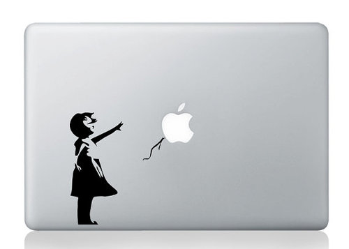 Adesivo per decalcomanie per MacBook di Banksy Graffiti Balloon Girl