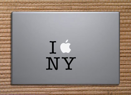 Amo l'autoadesivo della decalcomania del MacBook di New York