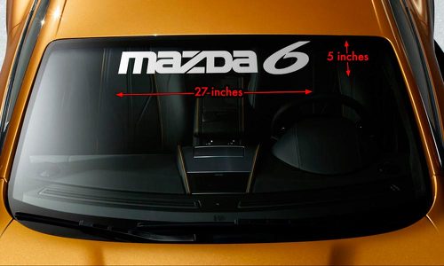 MAZDA 6 MAZDA6 Parabrezza Striscione Vinile di Lunga Durata Premium Decal Sticker 27