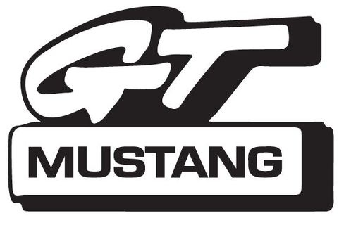 Adesivo decalcomania Mustang GT n. 4