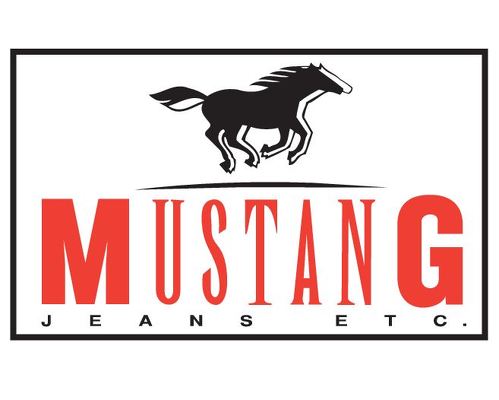 Adesivo della decalcomania dei jeans Mustang