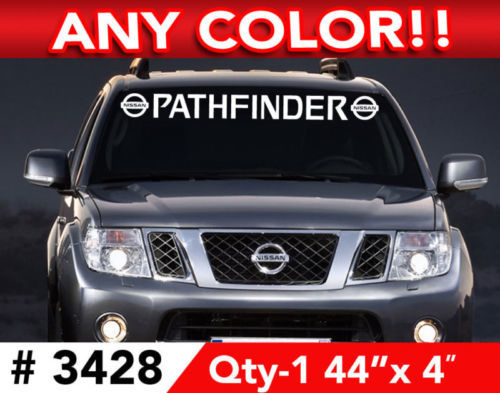 Adesivo decalcomania parabrezza logo Nissan Pathfinder 44