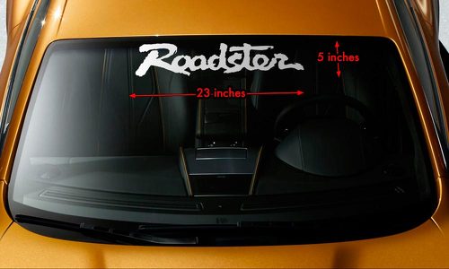ROADSTER MIATA MX-5 MAZDA Parabrezza Banner Premium Vinyl Decal Sticker 23