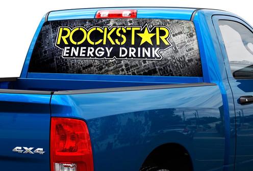 Bevanda energetica Rockstar Adesivo per finestrino posteriore Pick-up Truck SUV Car 2