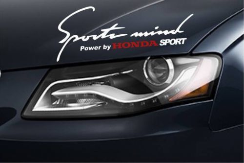 2 Decalcomanie Sports Mind Power di HONDA SPORT Accord Civic S2000