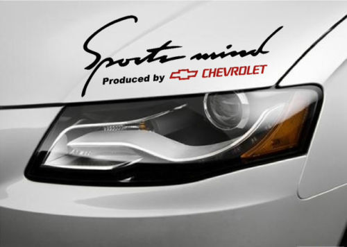 2 Sports Mind Prodotto da adesivo Chevrolet Racing Decal